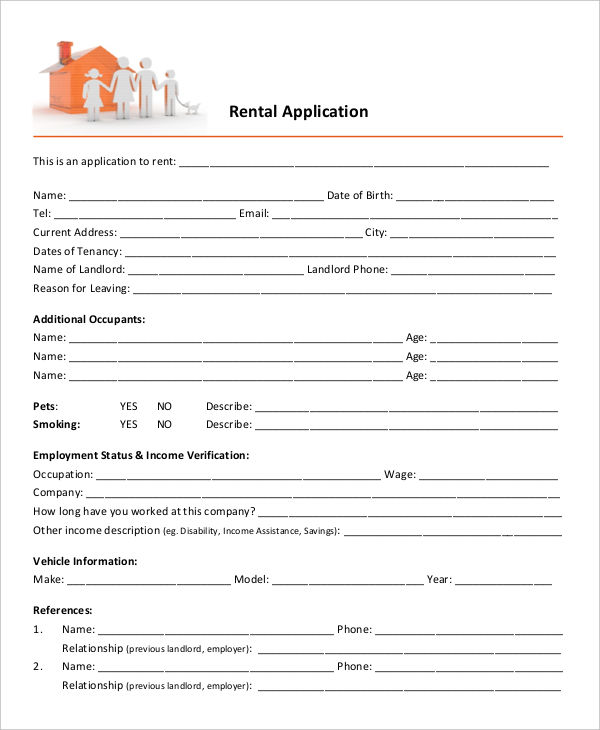 17+ Printable Rental Application Templates | Free & Premium Templates