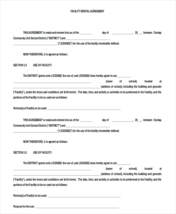 Printable Renters Agreement Template Business PSD, Excel, Word, PDF