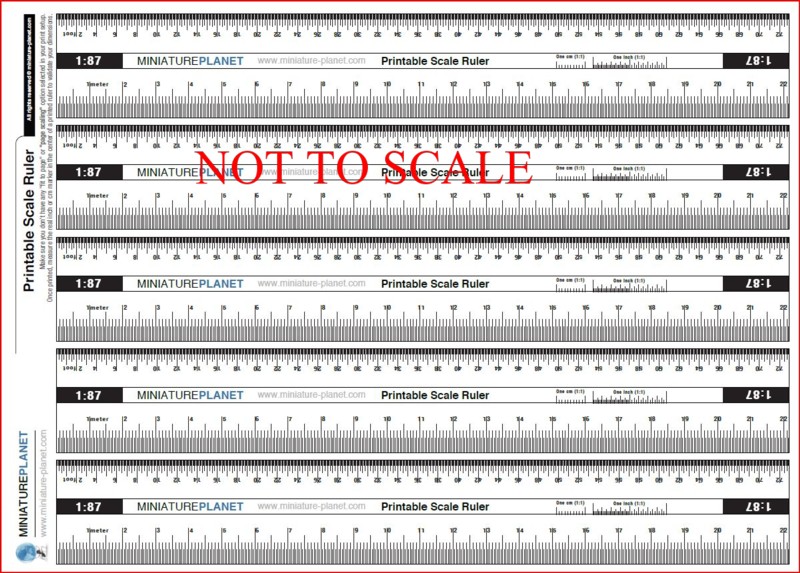 Railroad Line Forums   Printable HO scale Rule