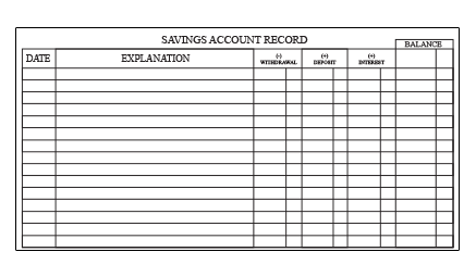 Savings Account Register Printable | Template Business PSD, Excel, Word