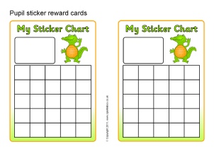 Printable Primary School Sticker Charts   SparkleBox