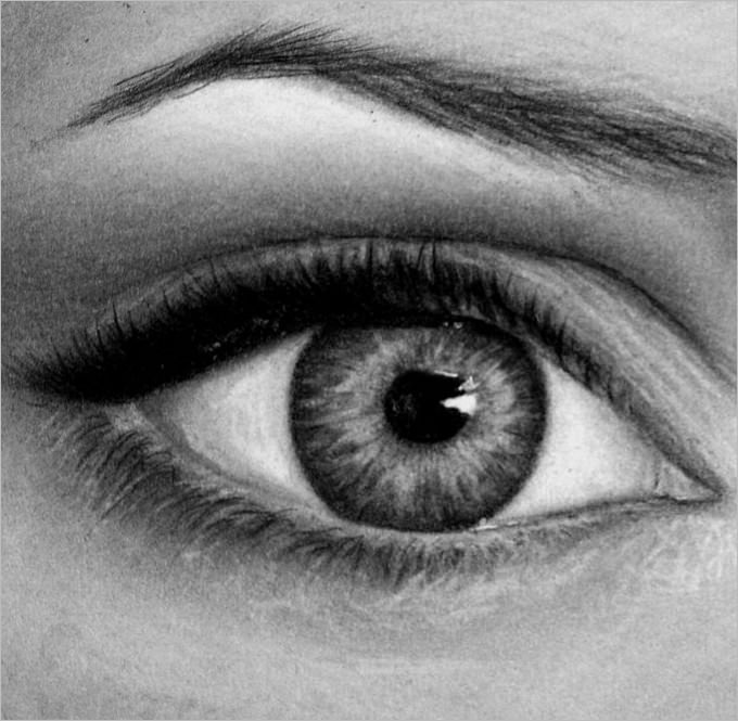  Eye Sketch Drawing with Realistic