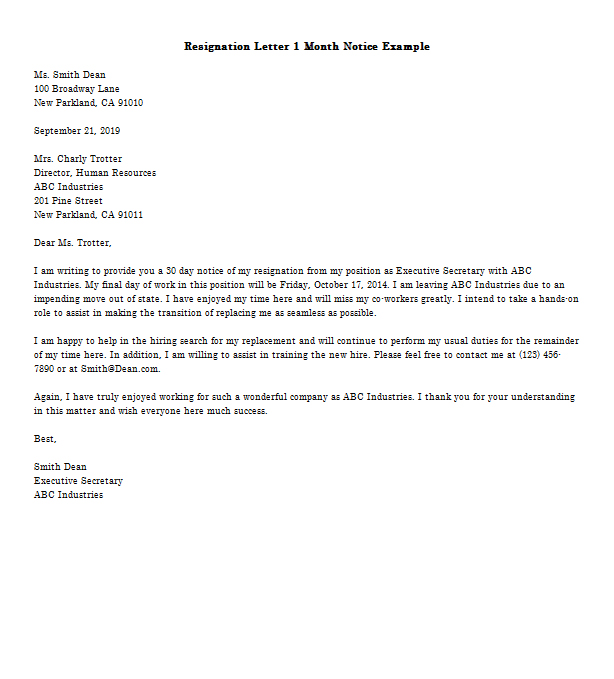 9+ Simple Resignation Letter Template to Show Courteous ...