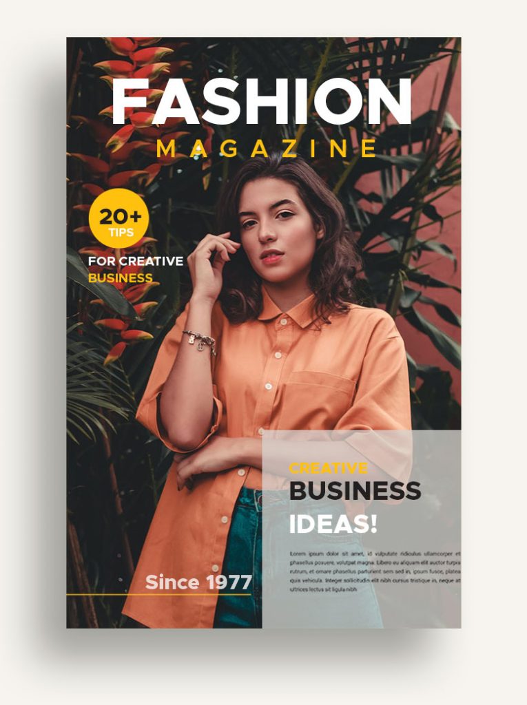 magazine cover template photoshop free download