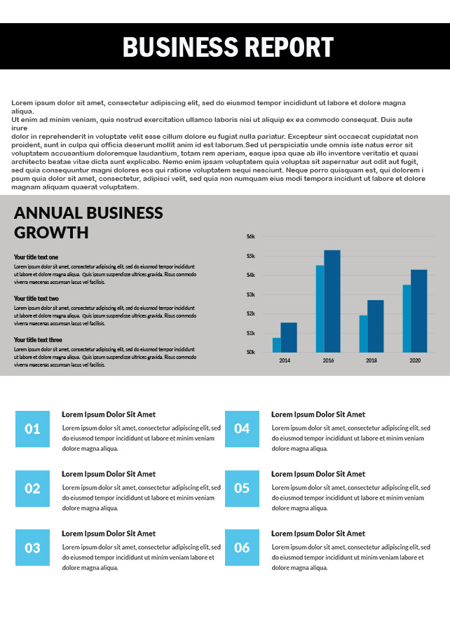 Business Strategy Report Template