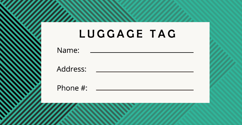 10 Luggage Tag Psd Template Free Template Business PSD Excel Word PDF