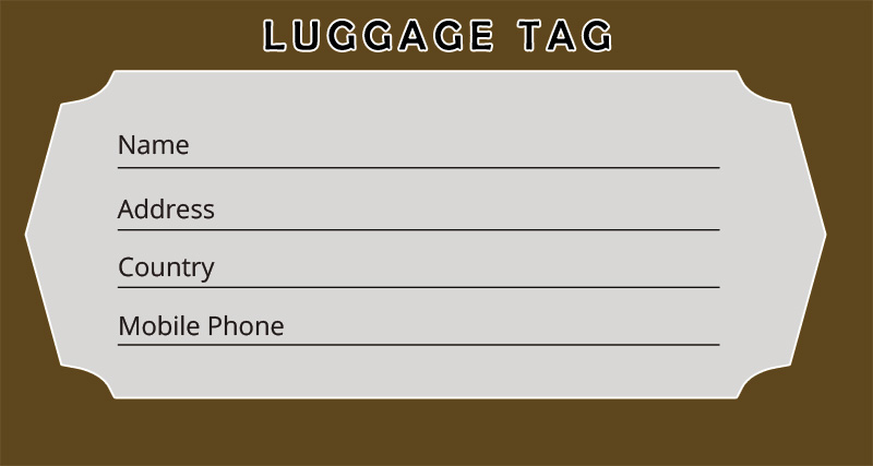 10 Luggage Tag Psd Template Free Template Business PSD Excel Word PDF