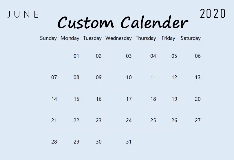 10+ custom calendar template Template Business PSD, Excel, Word, PDF