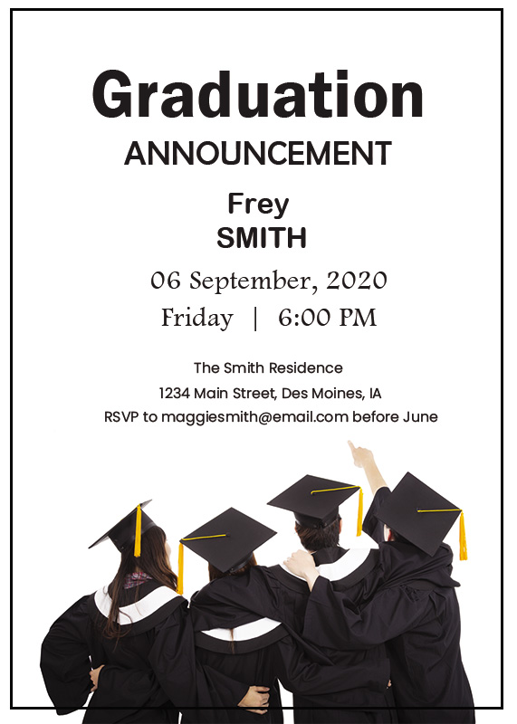 10+ Graduation Announcement template free psd | Template Business PSD, Excel, Word, PDF