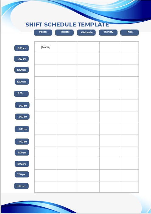 Shift Bid Template Excel Templates Shift Bid Template Excel Templates