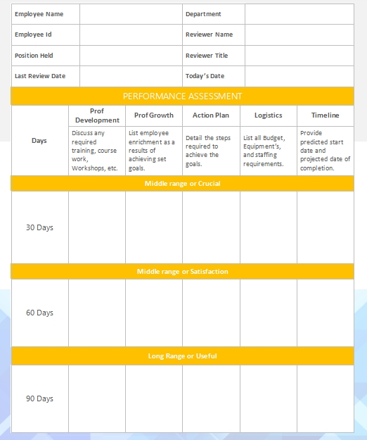 5  90 Day Plan Template Template Business PSD Excel Word PDF