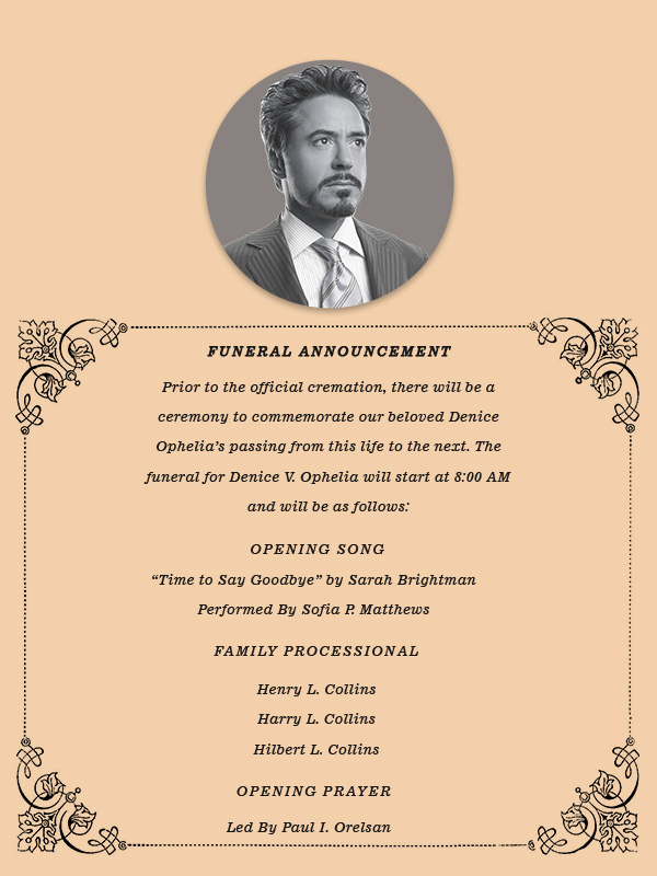 Funeral Announcement Examples