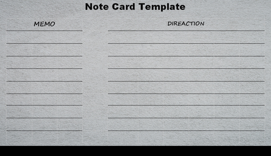 5+ 3×5 note card template Template Business PSD, Excel, Word, PDF