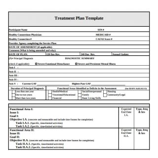 5+ Treatment Plan Template | Template Business PSD, Excel, Word, PDF