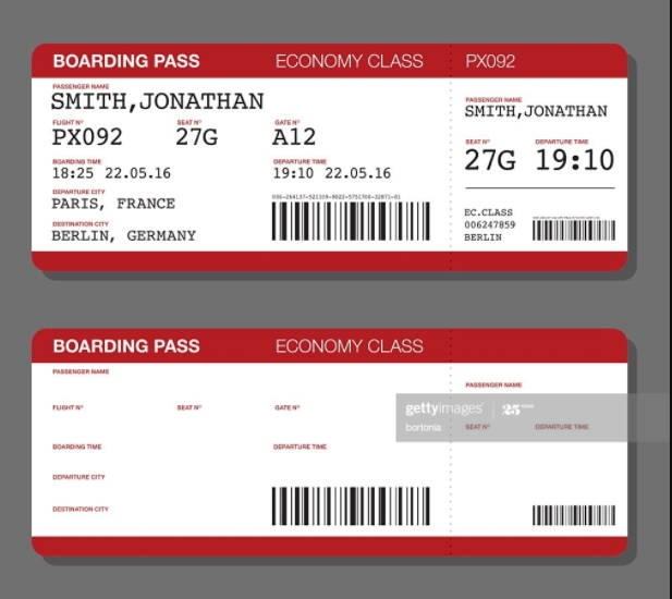 Boarding Pass Boarding Pass Template Ticket Design Boarding Pass 