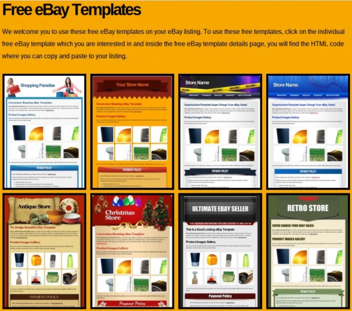 Ebay Template Design