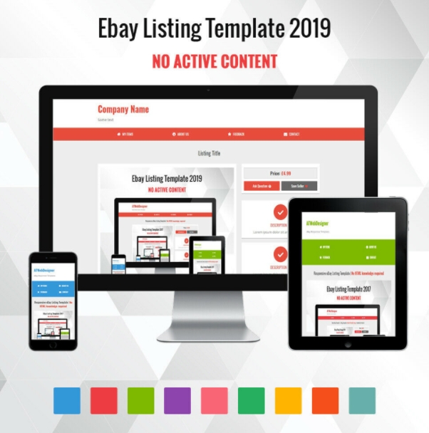 3  eBay Listing Templates Sample Template Business PSD Excel Word PDF