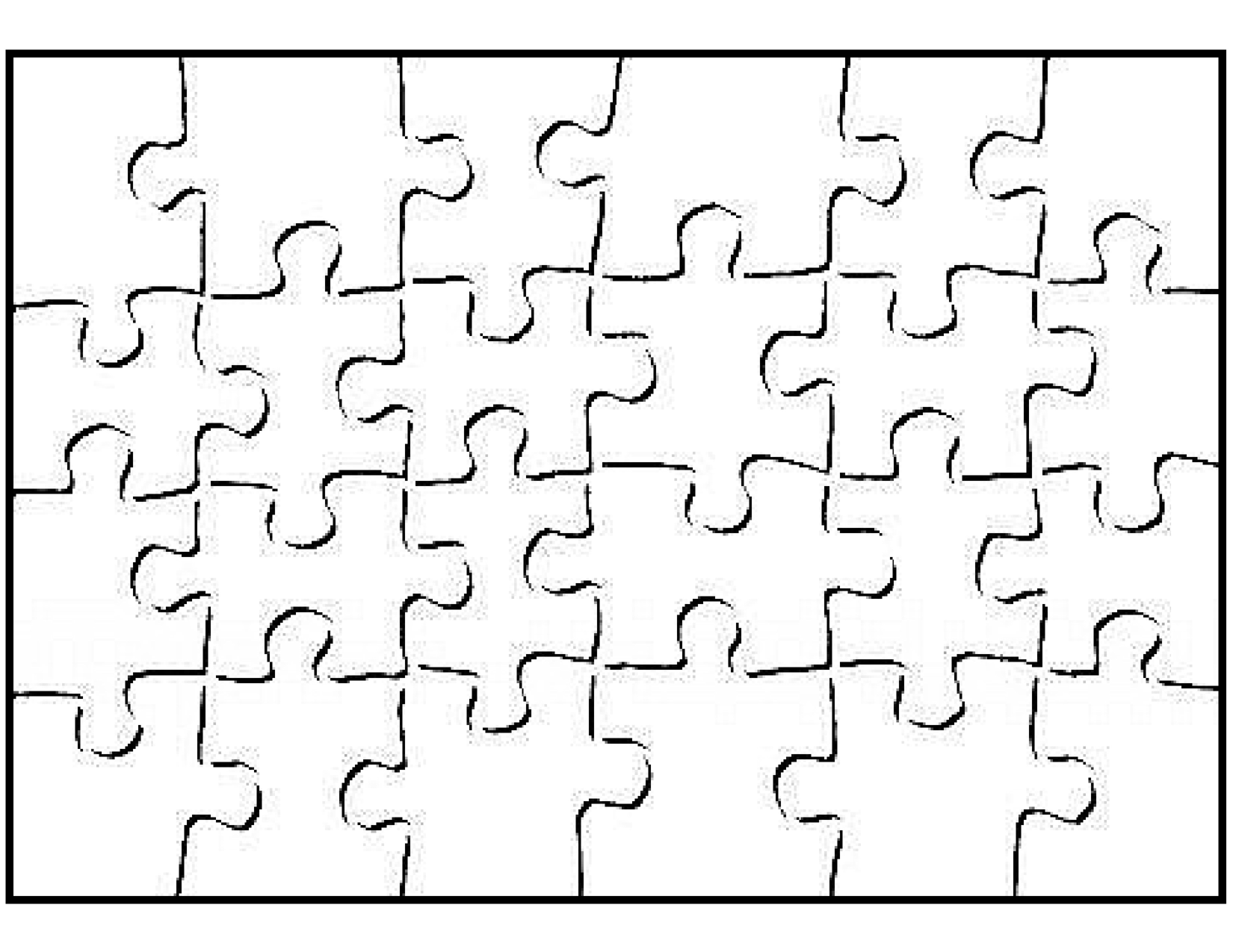 Printable Blank Puzzle Piece Template | school | Puzzle pieces 