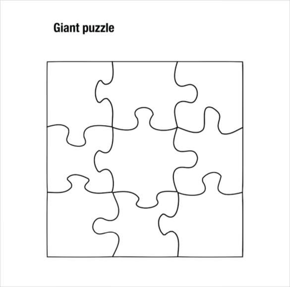 Most Blank Puzzle Pieces Printable Agreeable Piece Template 19 