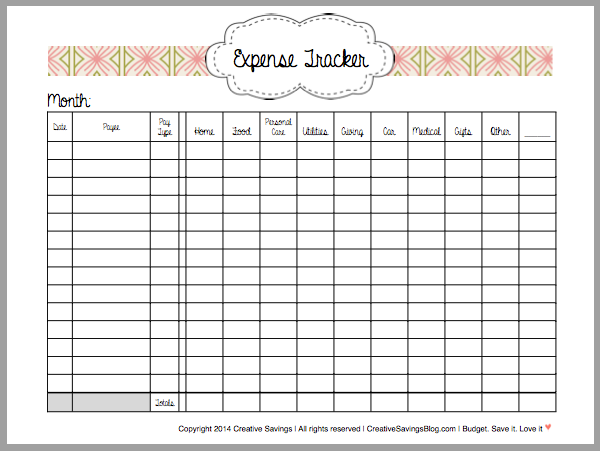 This Free Printable Expense Tracker Keeps Tabs on ALL Your 