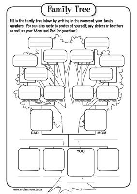 My+Family+Tree+Worksheet+Printable | Come Follow me Lessons 