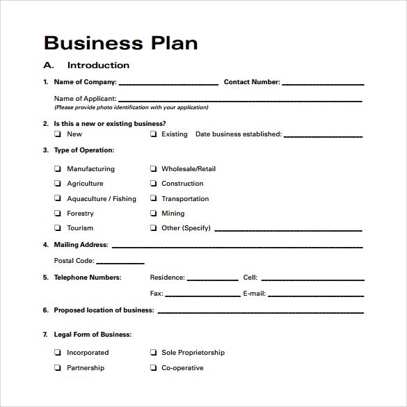 Business Plan Template Free Download | STILL DREAMING: thou art 