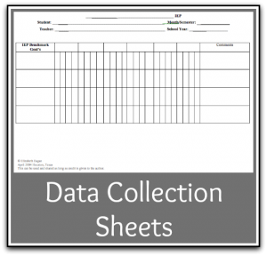 Data Sheets for Tracking IEP Goals | WELCOME to Paths to Literacy 