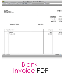 Free Blank Invoice Templates   10 Sample Forms to Download