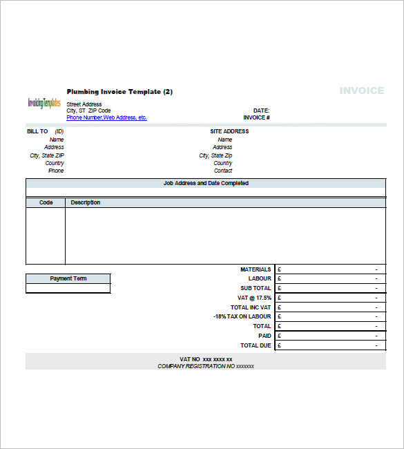 Free Printable Invoices For Contractors 8   reinadela selva