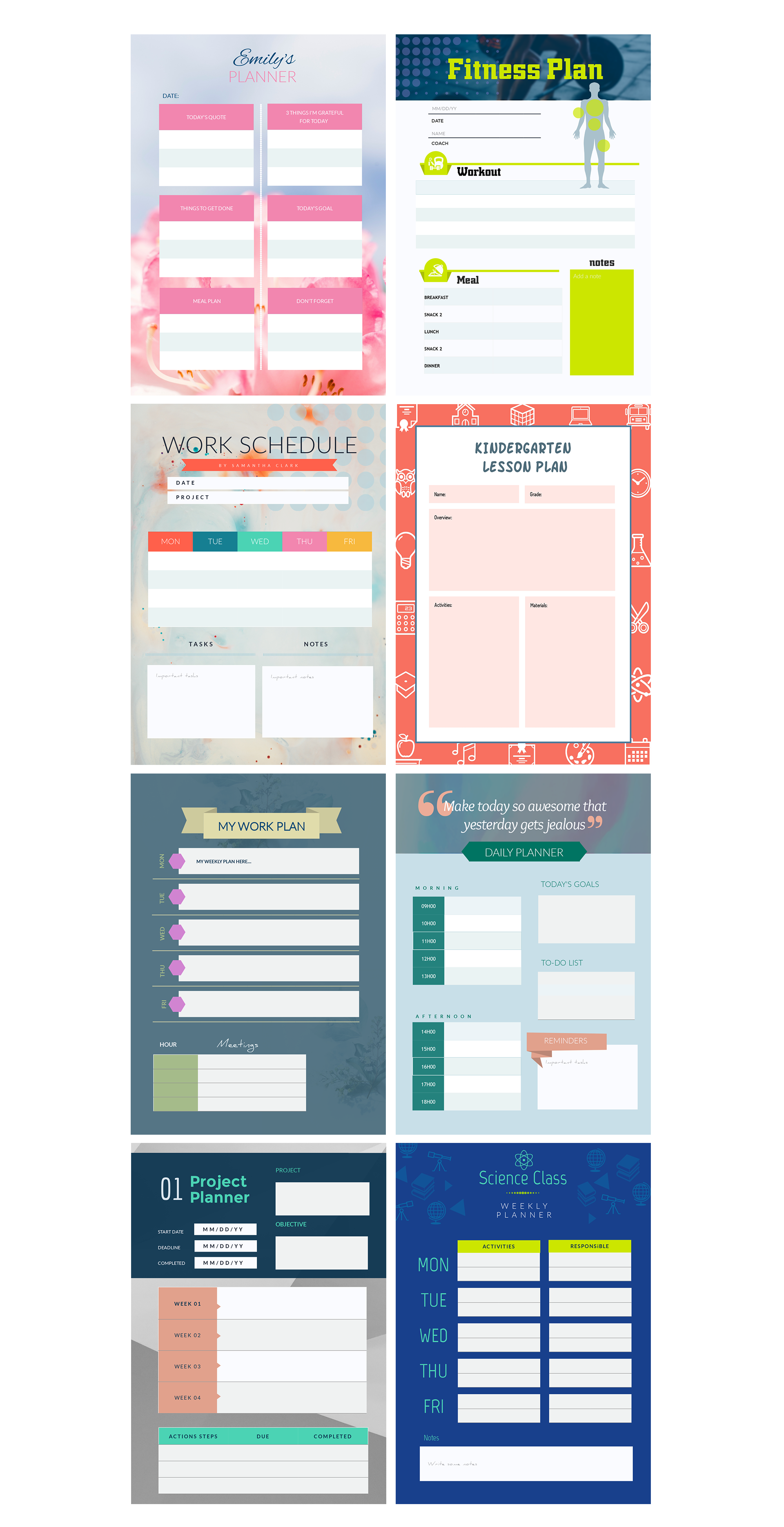 Printable Schedule Maker Calendar Template Free Customizable | Smorad