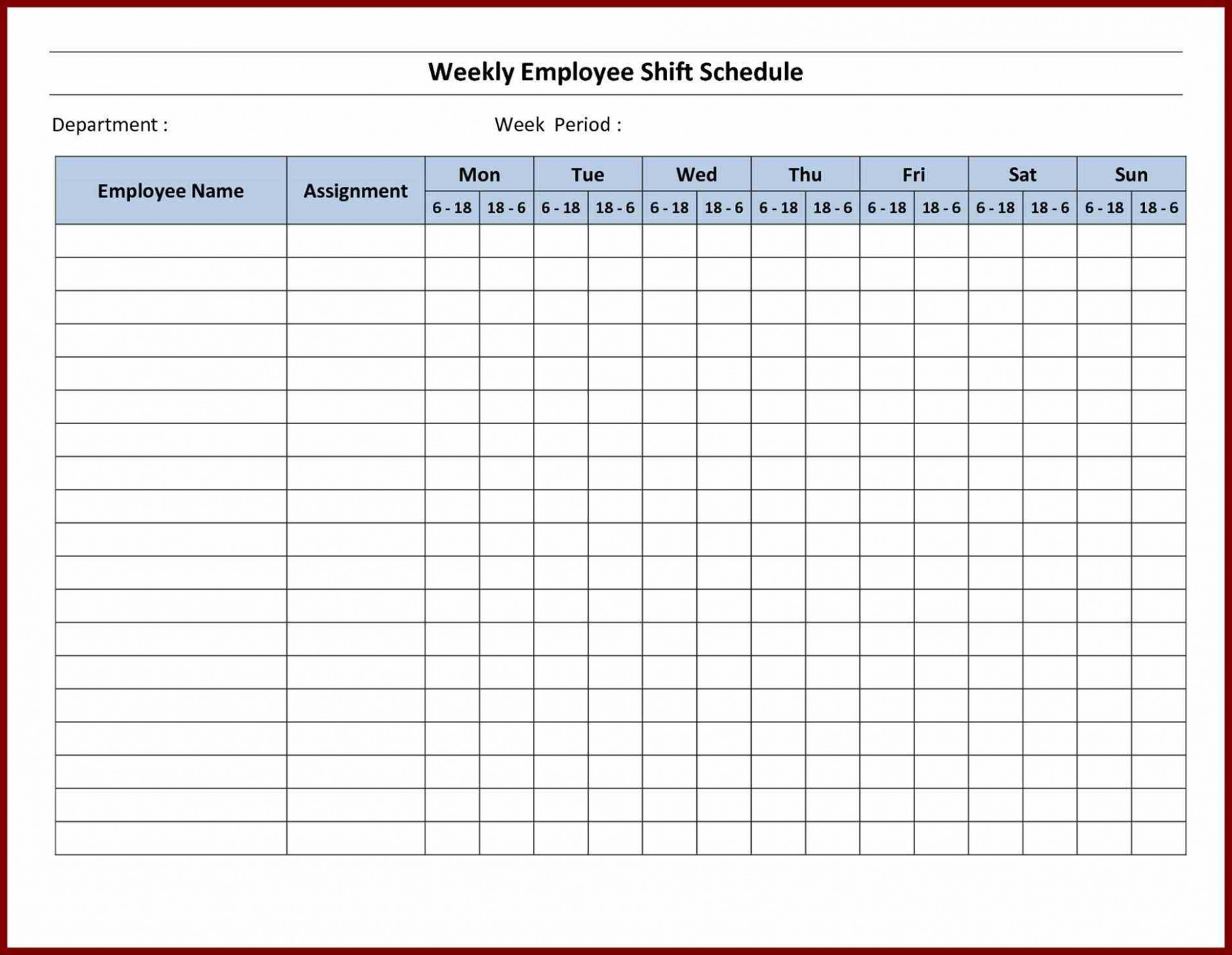 Weekly Schedule Maker Printable Class Template Work Free | Smorad