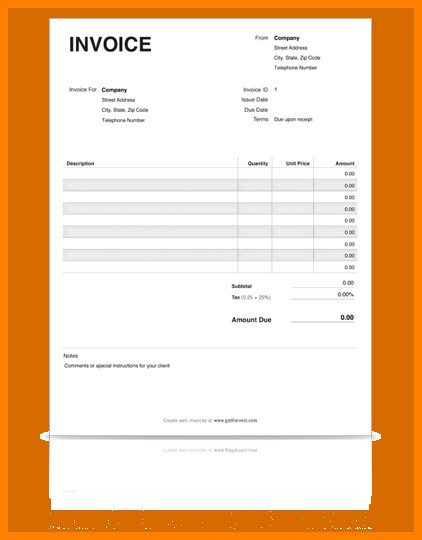 free printable invoice template 10 printable invoice templates and 