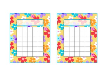 Flower Fun Printable Incentive Chart by Deanna Roth | TpT