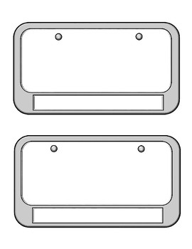 License plate template   Hot Wheels Car party craft | Teaching 