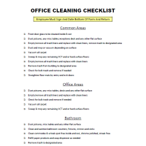 FREE Download: Office Cleaning Checklist | Cleaning Blog 