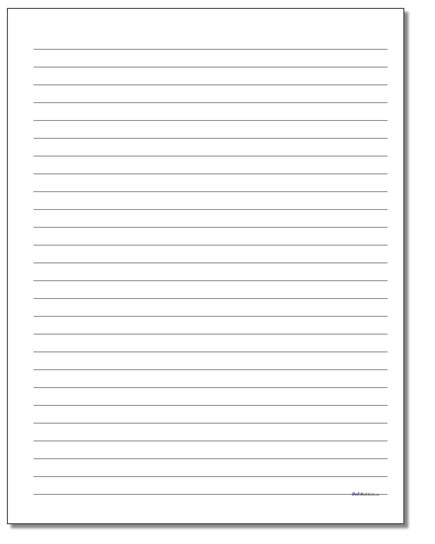 Paper With Lines Printable | Template Business PSD, Excel, Word, PDF