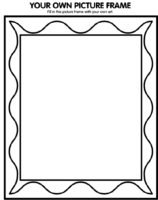 printable picture frames templates | Your Own Picture Frame 