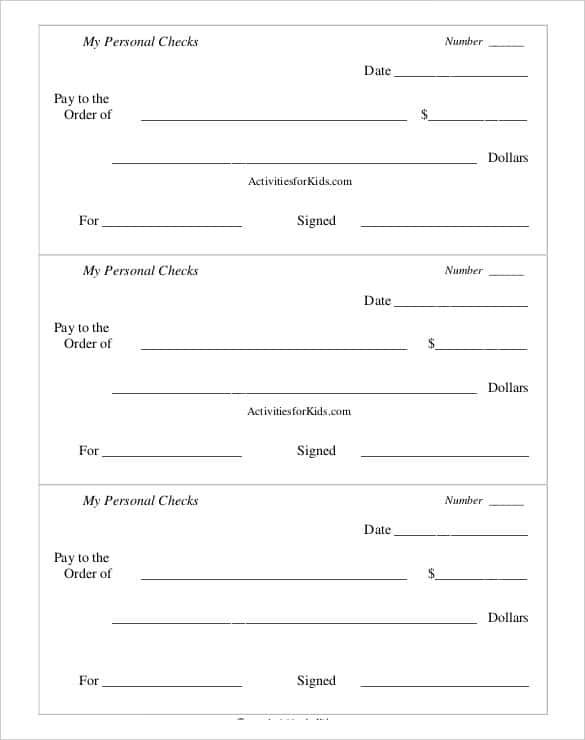 006 Free Blank Check Template Ideas Printable Checks Staggering 