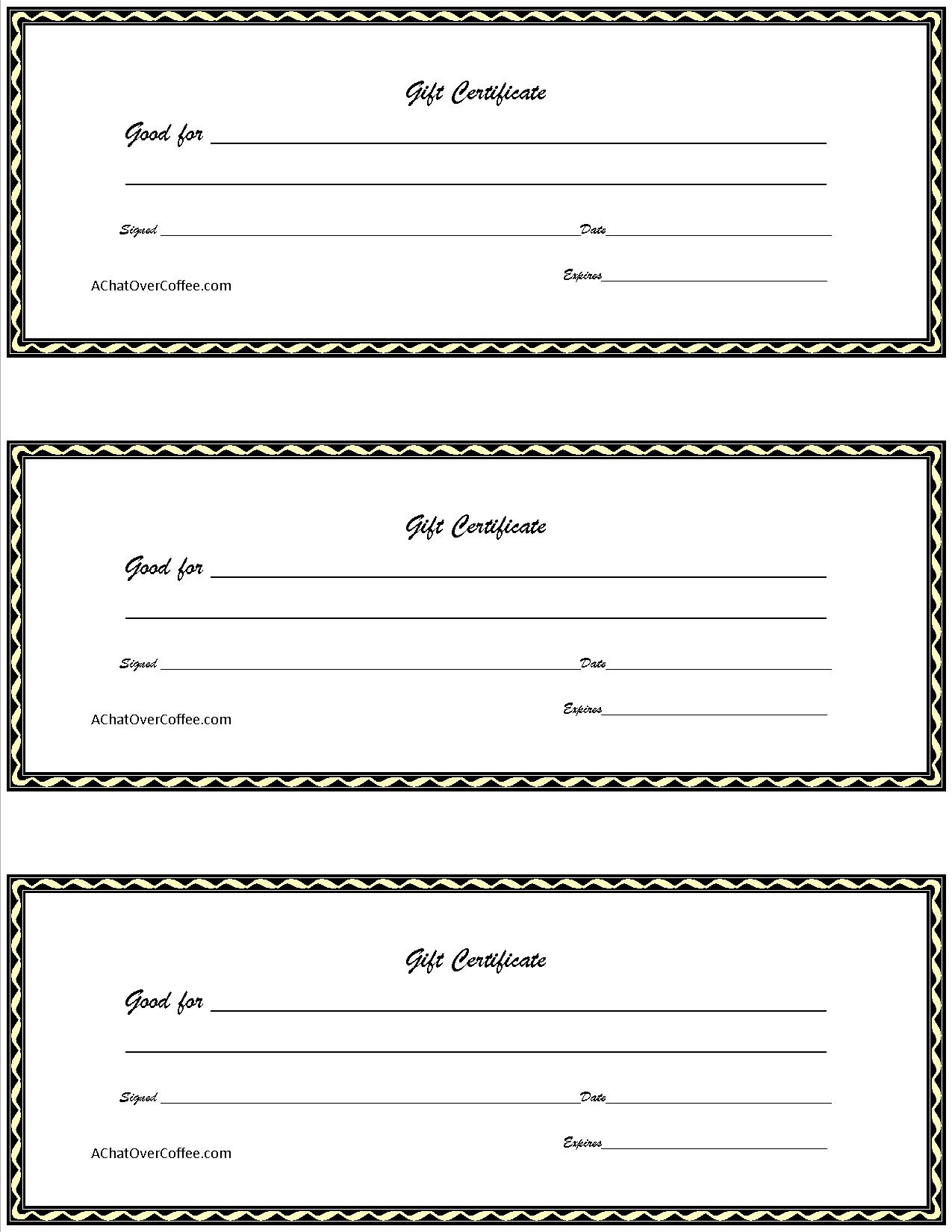 28 Cool Printable Gift Certificates – Kitty Baby Love. Gift 