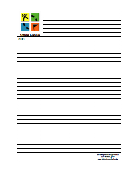 Free printable logbook