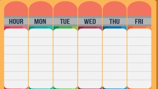 27+ Printable Schedule Templates | Free & Premium Templates