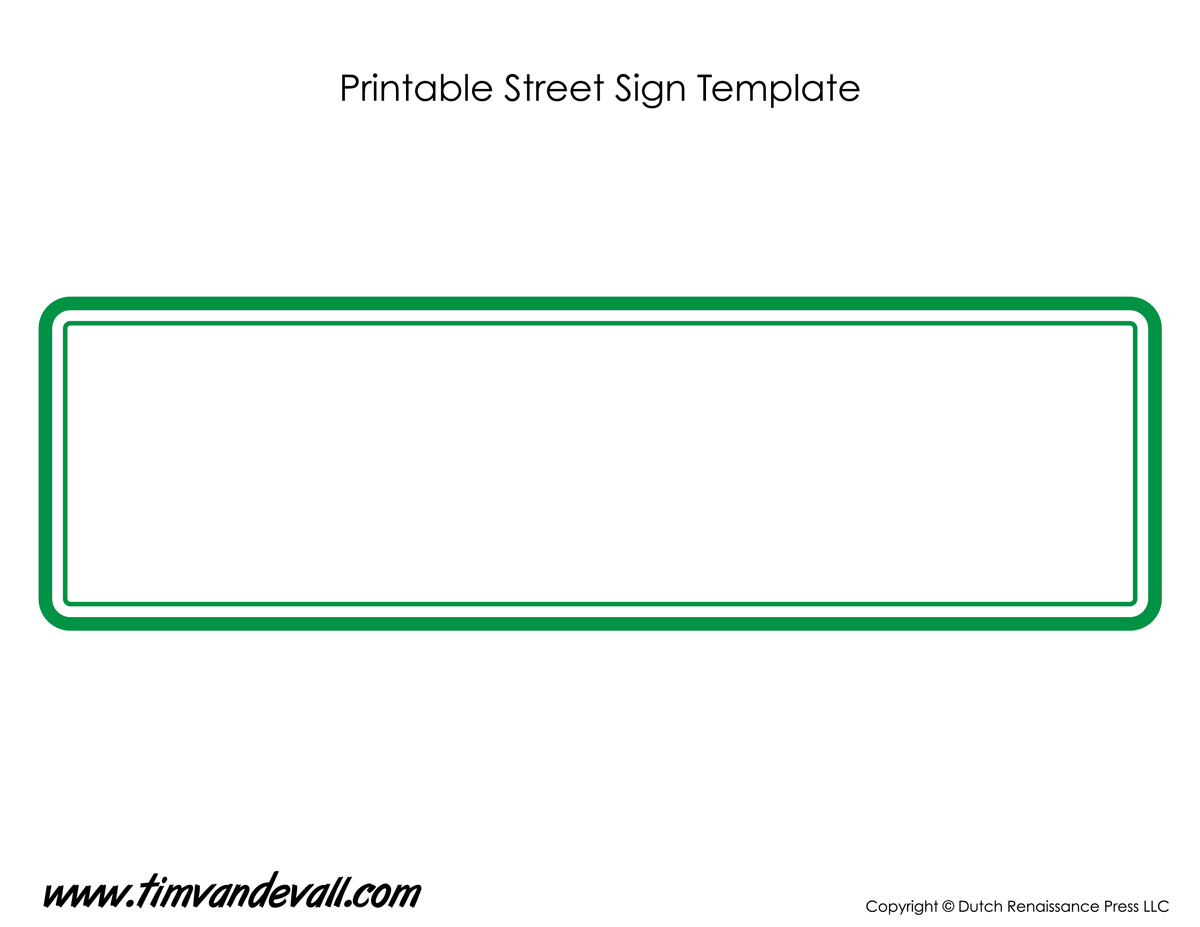 Free Printable Sign Templates | Blank Sign PDFs