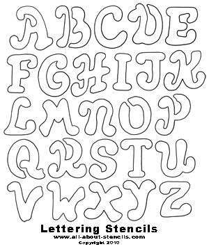 large font letters of alphabet | Free Printable Letter Stencils 
