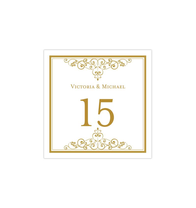 Floral Wedding Table Numbers Template, 4x6 Printable Table Number 
