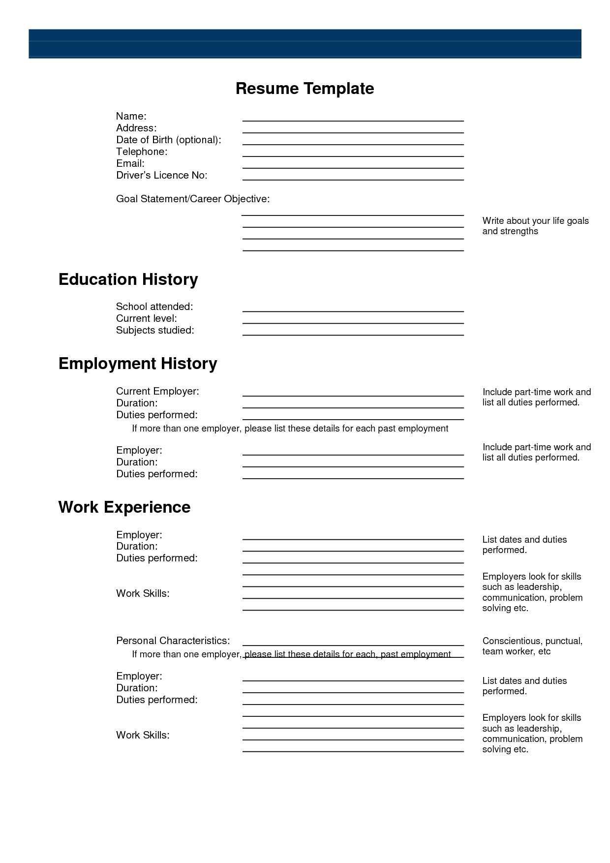 Pin by Anishfeds on Resumes | Free resume builder, Free printable 