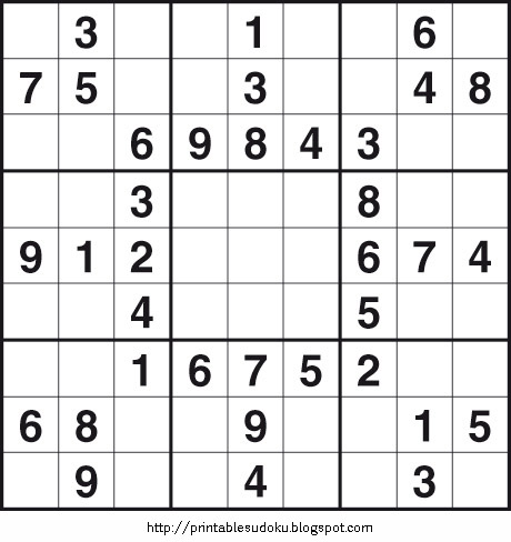 free printable sudoku games: Easy Sudoku Puzzles 4printfreegames