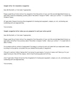 8+ Simple Resignation Letter the Elegant Option | Template Business PSD ...