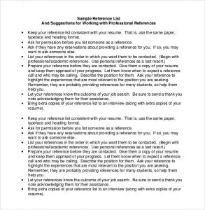 13+ Reference List Template for Job Application | Template Business PSD ...