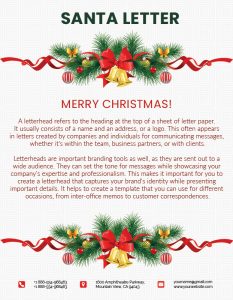 10+ Santa Letter Template Free PSD | Template Business PSD, Excel, Word ...