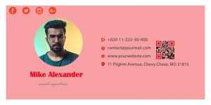 10+ Email signature psd template free | Template Business PSD, Excel ...